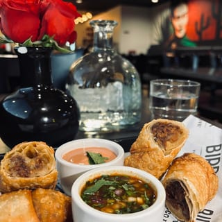 Birria Egg Rolls